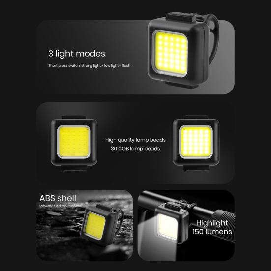 Bike Light Compact Size Waterproof Super Bright Multiple Lighting Modes Simple Installation High Lumens Bike Headlight Bicycle Safety