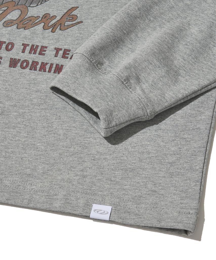 URBANDTYPE 1987 Oakland Long Sleeve T-Shirt_Melange Grey