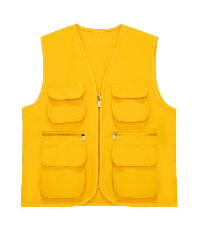 Custom Multi-Pocket Vest: Logo-Printed Fishing, Director, Volunteer, and Work Activity Wear