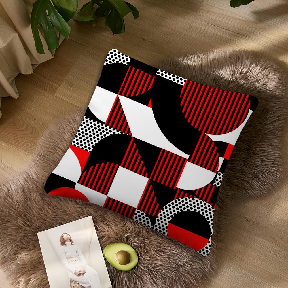 Geometric Bauhaus art Pillow Case Living Room Accent Couch Back Support Square Lounge Restful Nap Companion ?