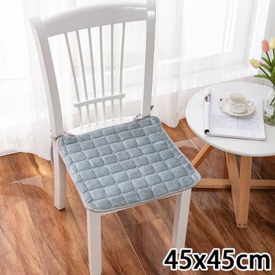 Langlebiges 45x45cm Sitzkissen Flanell Plus Samt Studentenstuhlauflage Rutschfest Quadratisch Auto-Sitzkissen Büro Heimdekoration