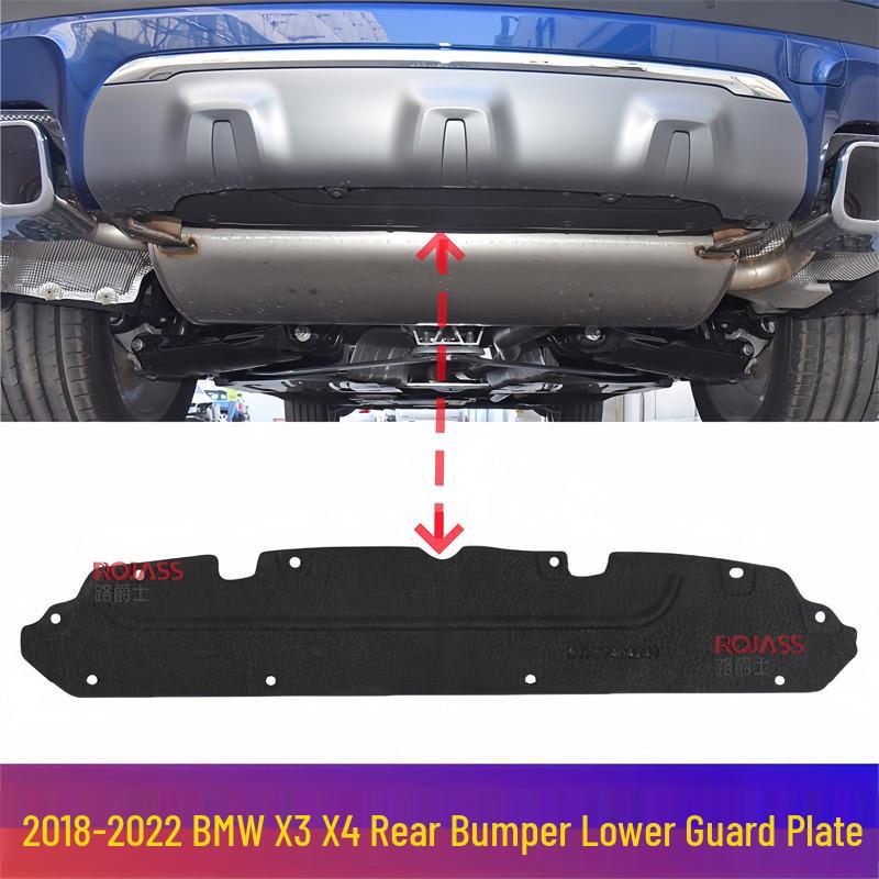 Rear Bumper and Fender Guard Plate for BMW X3/X4 (G01, G02, G08) Rear Bumper Lower Guard Plate [Brand]