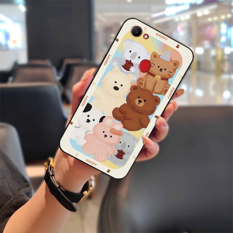 Anti-dust Cartoon Phone Case For OPPO F7 Graffiti Soft Case Silicone Protective Dirt-resistant Anti-knock Full Wrap TPU