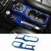 Blue Center Console Gear Shift/ 4WD Cover Trim for Jeep Wrangler JL JLU JT 2018+