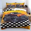 Monster Jam Truck 3D Printed Duvet Cover Pillowcase Bedding Set Twin Full Queen King Size For Bedroom Decor