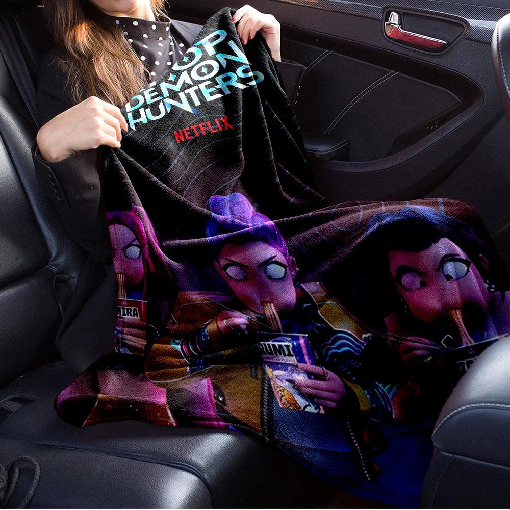 Gruppo di Ragazze Anime K-POP Coperta Morbida Calda delle Quattro Stagioni Copriletto Spesso a Maglia in Poliestere per Tutte le Stagioni per Letto, Campeggio, Viaggio Regalo Perfetto