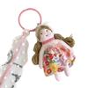 Cute Doll Keychain Handmade Lace Flower Dress Girl Pendant Bag Charm Stylish Wallet Jewelry Fashionable Phone Accessory