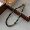 High-End Women's Chinese Style Lapis Lazuli Clavicle Necklace - Retro Guochao Natural Stone Choker