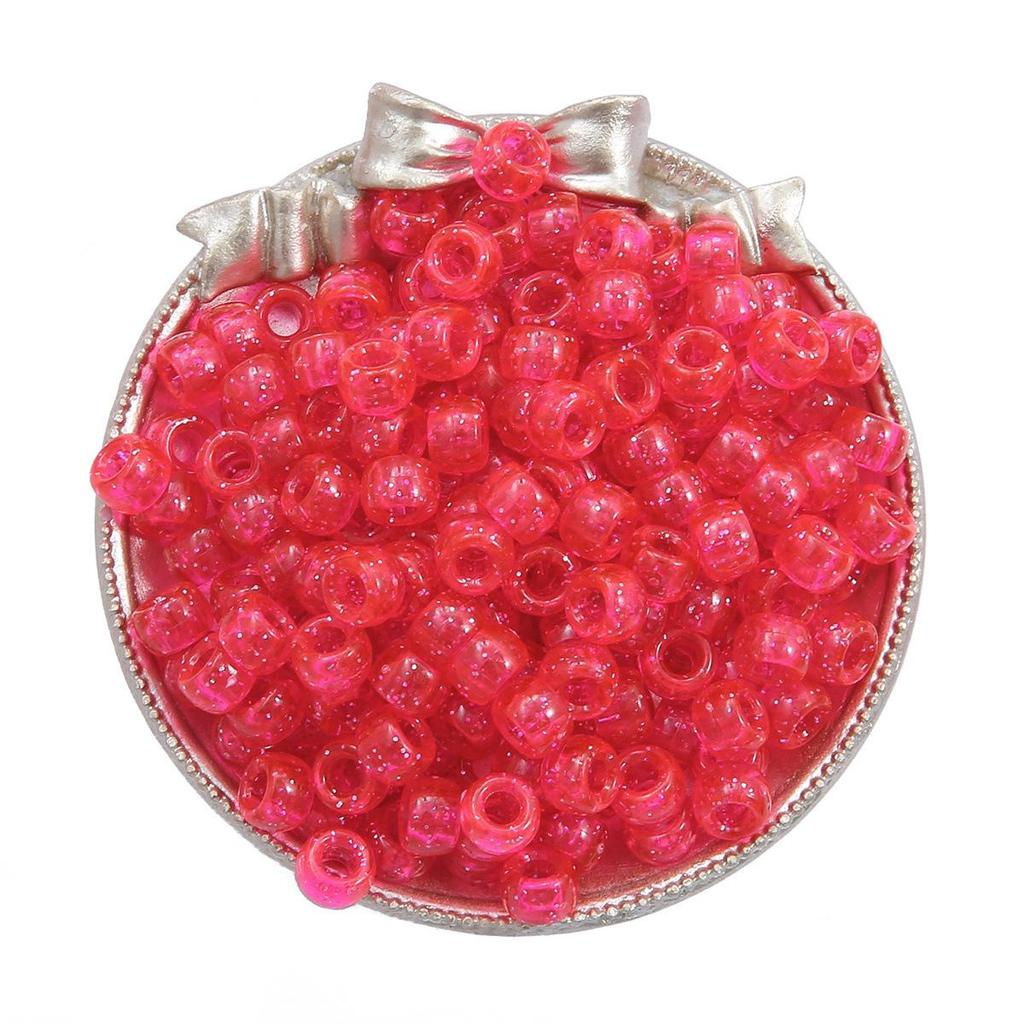 Acrylic Large Hole Barrel Beads 9x6mm for DIY Bracelet Jewelry Making