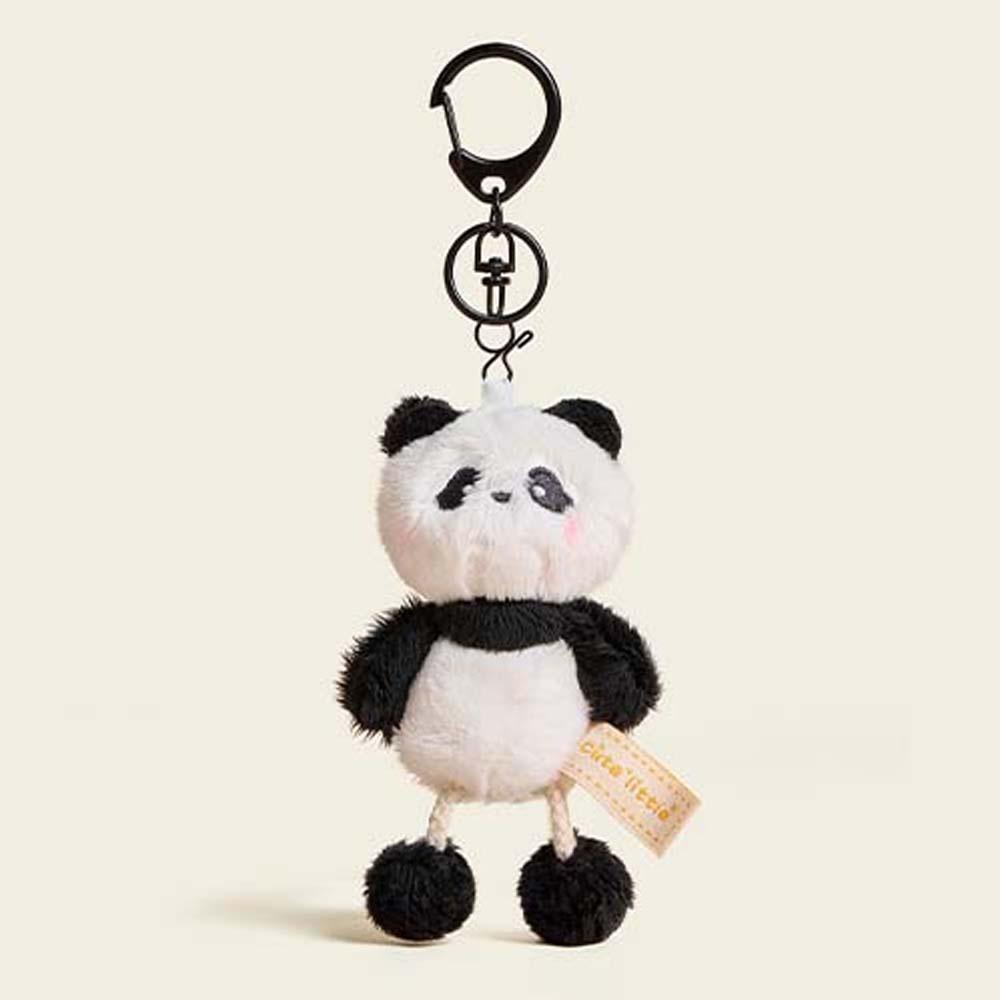 Ornament Bear Doll Key Ring Soft Cartoon Animal Keychain Kawaii Plush Dog Pendant  Girls