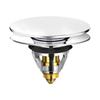 Sink Plug - AIMOONSA - Universal Pop-up - Stainless Steel & Copper - Diam. 34-38 Mm - Anti-clogging Strainer