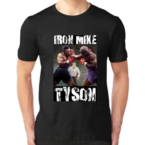 Boxen Iron Mike Tyson Jubiläum T-Shirt 100% Baumwolle Rundhals Kurzarm Sommer Lässig Herren T-Shirt Streetwear