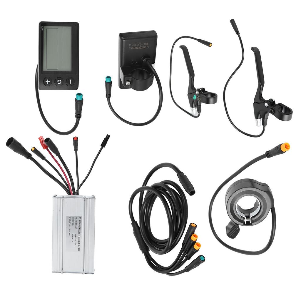 JN30A Motor Controller Set Multi Function Bike Controller S866 Display Panel Kit Electric Durable Bike Conversion Kit
