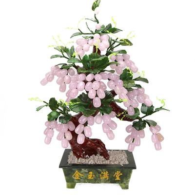 Stone Ornament Grape Tree Zhaocai Home Accessories Arts and Crafts Living Room TV Cabinet Wine Cabinet Desktop Gift from Friends