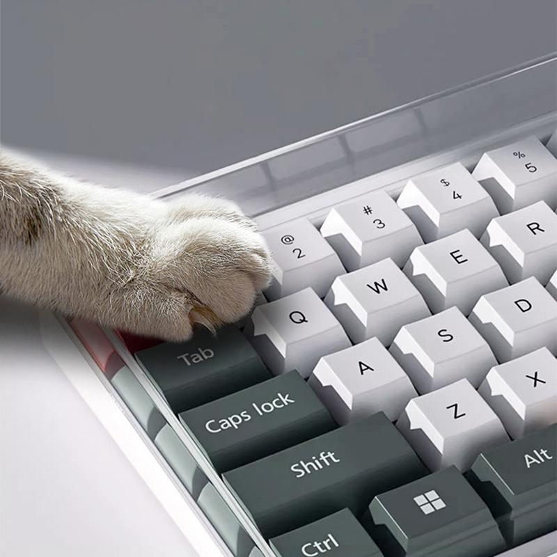 78/108 Keys Acrylic Transparent Dust-Proof Keyboard Case Mechanical Keyboard Dust Cover For E-Sports Computer Gamer