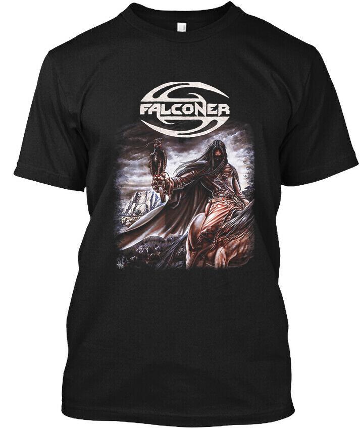 New POPULAR Falconer Swedish Music Retro Graphic Art Vintage Logo TShirt Unisex T-Shirt L
