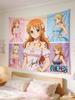 One Piece Anime Decor Tapestry Wall Hanging Decorative Wall Cloth For Living Room Bedroom Dorm Room Decor