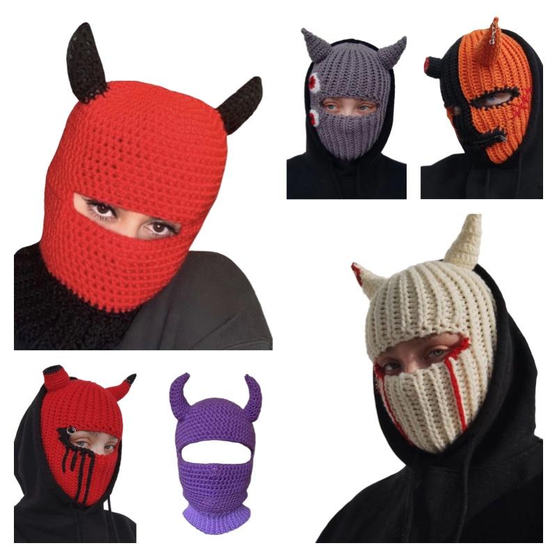 Knitted Hat For Halloween Party Funny And Quirky Costume Hat For Adults And Kids Breathable Warm And Windproof