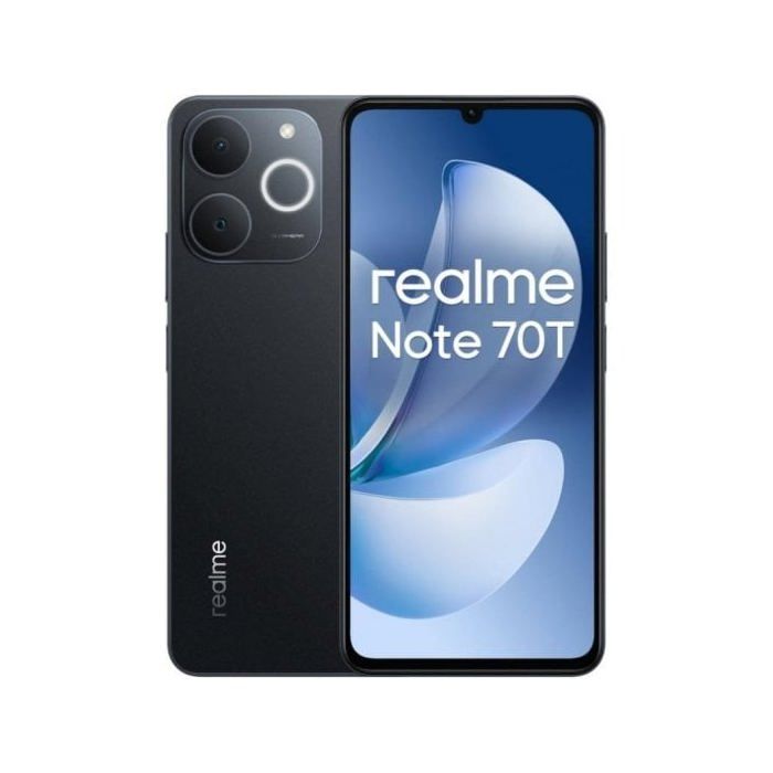 Smartphone Realme Note 70T 4GB/128GB 6.74" Batería 6000mAh IA WiFi 5 Android 15 Negro