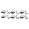 6pcs Guitar Tuning Peg Tuner Machine Head Knob With Screws and Washers for Electric Guitar