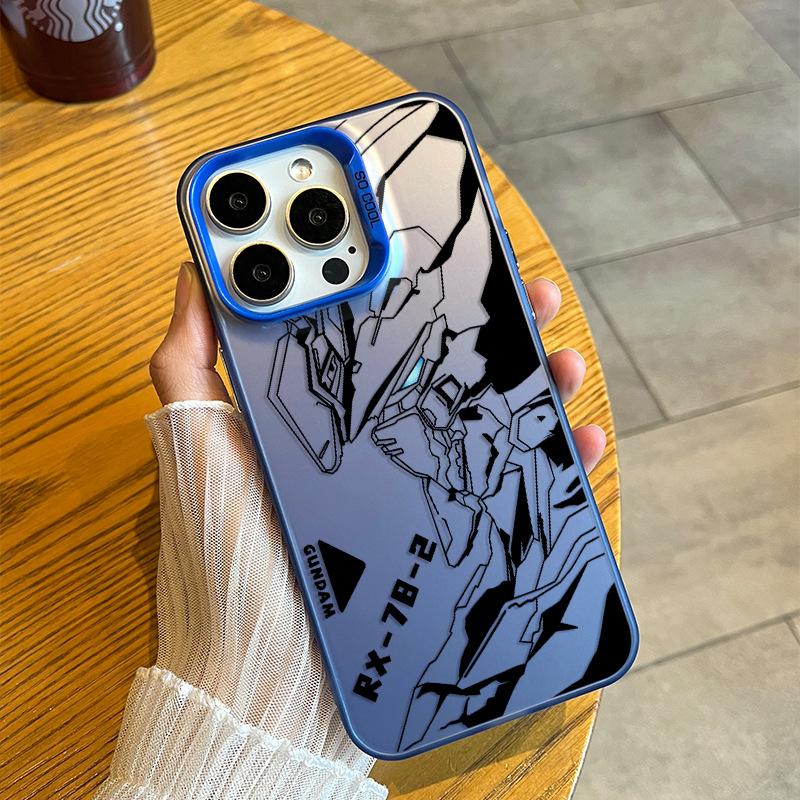 Gundam Line Draft pro IPhone1 6pro Max 15plus Barva Stříbrná 14 Pouzdro na Mobilní Telefon 13 pro Apple 12 Ochranné Pouzdro