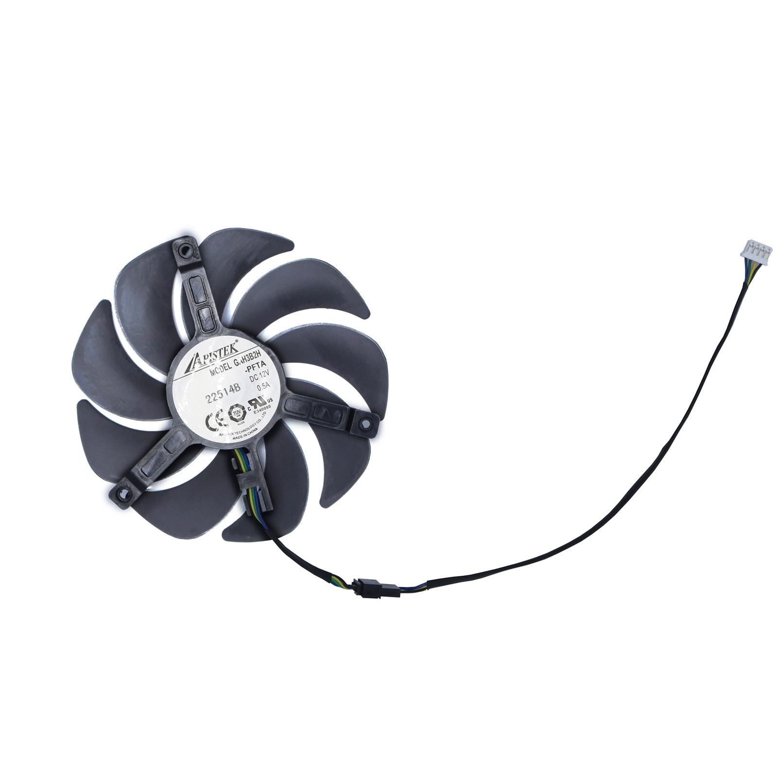 Graphics Card Cooler Video Fan For ZOTAC RTX 4090 4080 AMP Extreme AIRO Moon White,For ZOTAC RTX4090 D PGF 24GB 1 Piece Fan