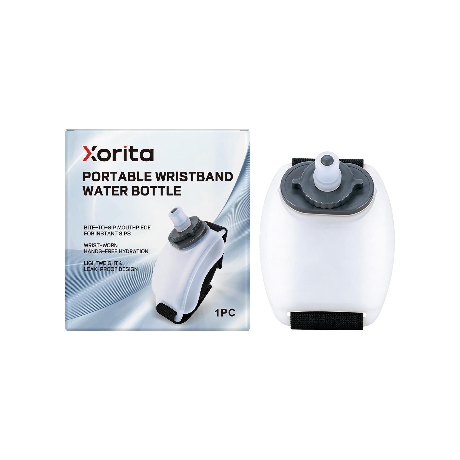 

Xorita Portable Wristband Water Bottle for Exercise, Cycling & Outdoor Activities - Safe Ingredients, Compact Design. 1 Piece білий