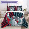 1PC Musical Elements Bedding Quilt Set Quilt Cover Pillowcase Home Decoration Birthday Gift (1 * Duvet Cover + 2 * Pillowcase, Without core)A18