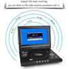 9.8 Inch Portable Home Car DVD Player VCD CD Game TV Player USB Radio Adapter FM Radio Receiving Device