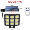 Outdoor LED COB Solar Lights Split Motion Sensor Flood Lights Waterproof Solar Light Remote Control Wall Lamp Yard Patio Garden