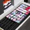 24 Fächer Stoff Faltbare Aufbewahrungsbox für Socken, Unterwäsche, Krawatte und Socken, Gürtel Aufbewahrungsbox Faltbare Aufbewahrungsbox, Socken Unterwäsche Organizer Fächer