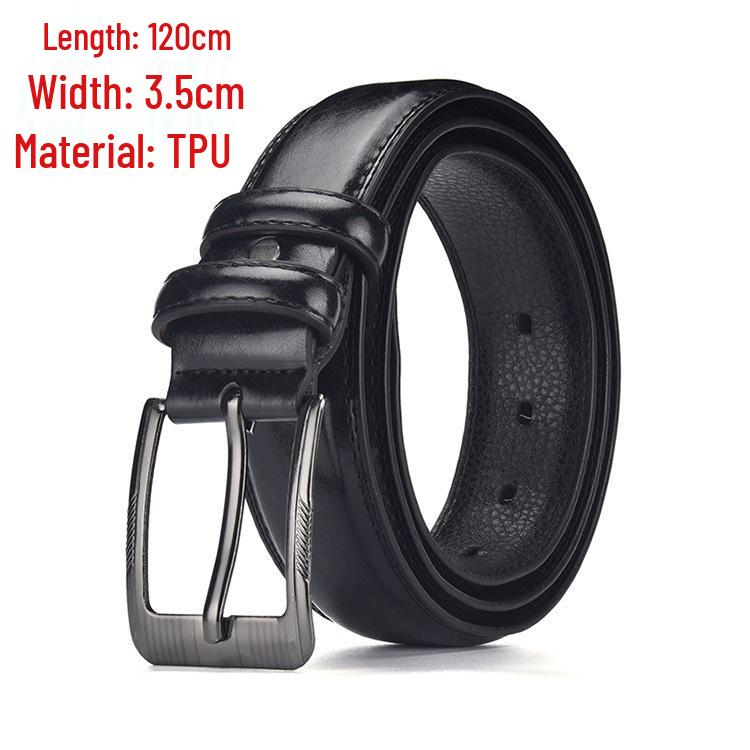 Men's Tactical Canvas & Nylon Woven Belt with Leather Trim - Elastic and High-End Accessory
