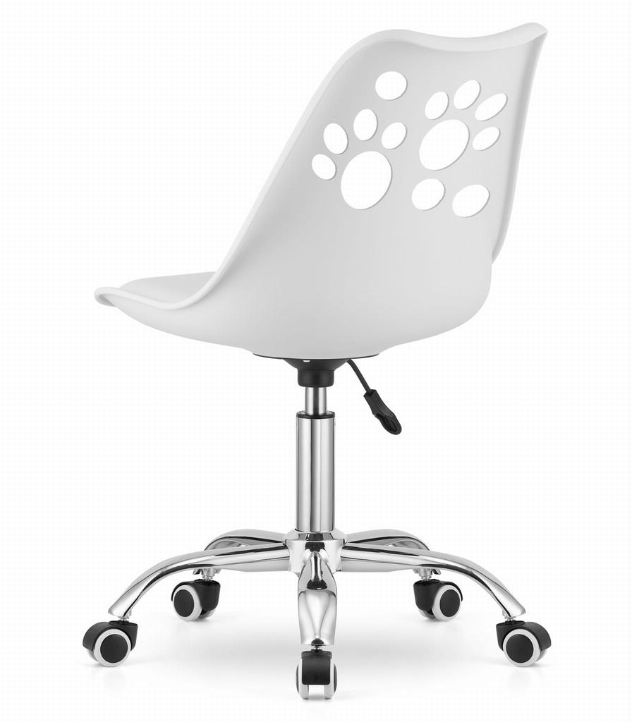 PRINT swivel chair - white
