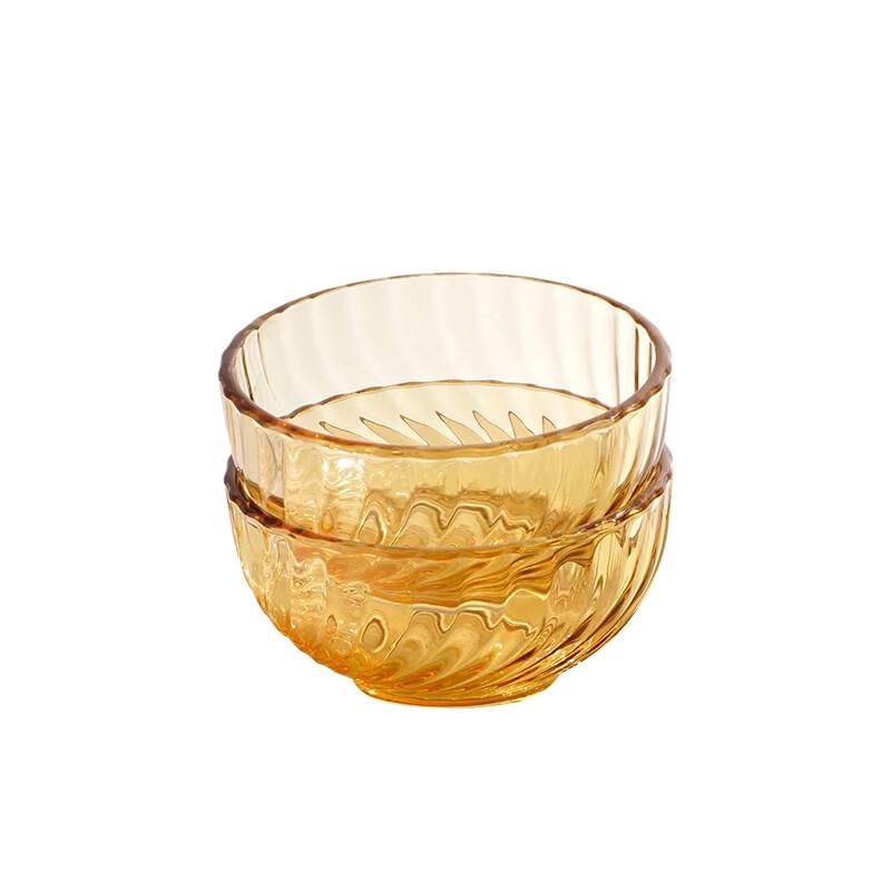 VISIONS Amber High Borosilicate Glass Bowl Set