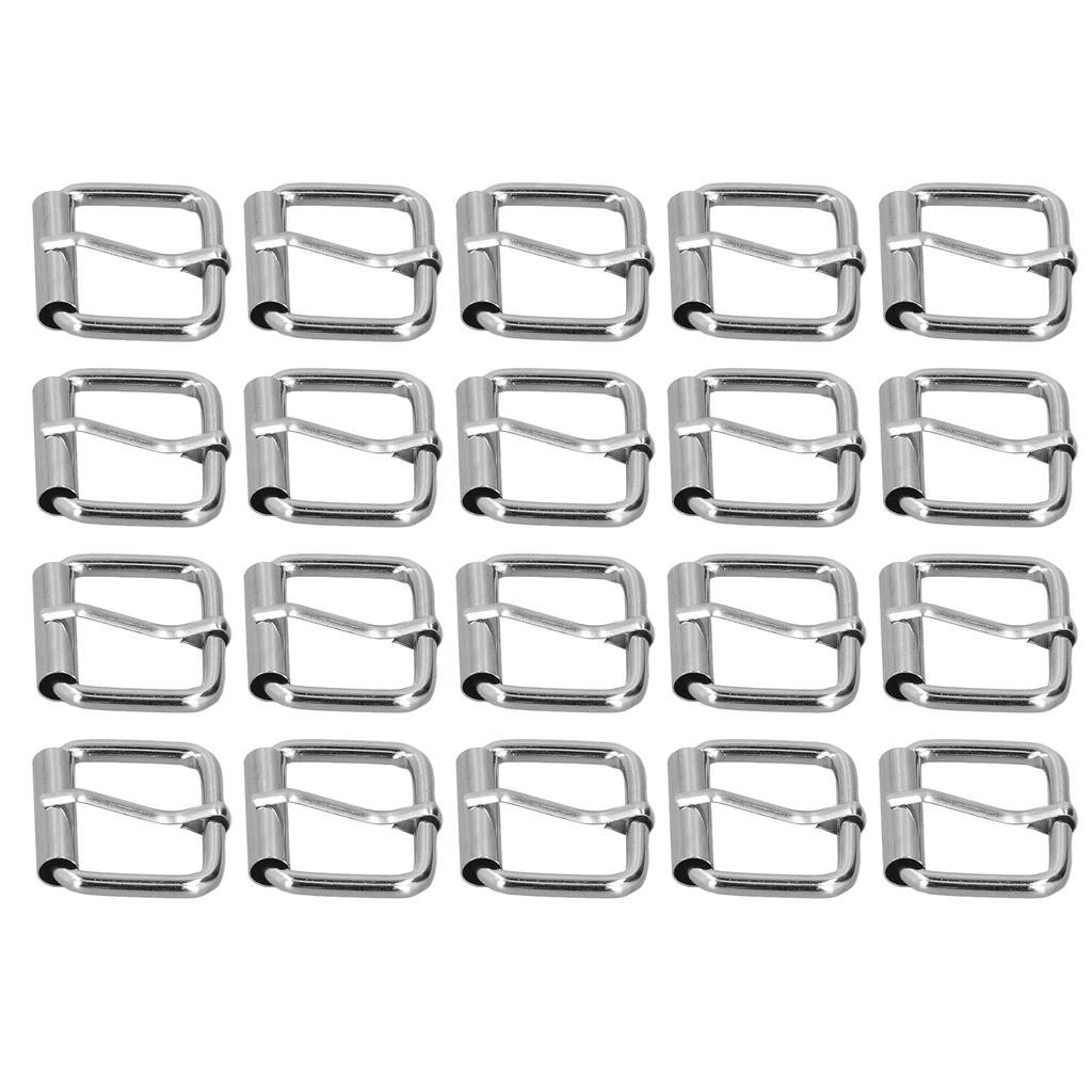 20Pcs Belt Buckles Bright Color Glossy Surface Sturdy Durable Fadeless Wide Application Metal Buckle4.5mm