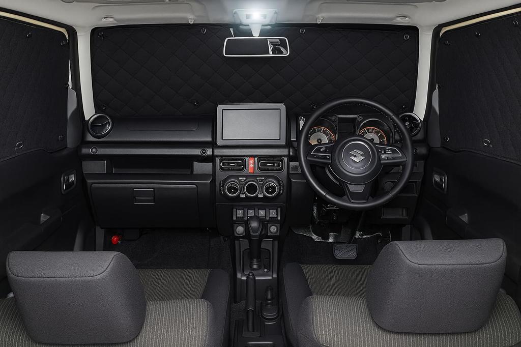 Set of 6 Aftermarket Sunshades for Suzuki Jimny and Light Heat UV Suction Perfect for Car Summer and Includes Storage Bag JB64W/JB74W (front, Side,