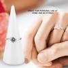 5 Stück Einzel-Finger-Display Halter Vitrinenständer Schmuck s   (Weiß)