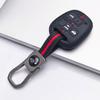 Silicone Key Fob Cover with Matching Wrist Strap Fit for Toyota Camry Corolla RAV4 Highlander Matrix Sequoia Sienna, Fits Toyota Camry Corolla RAV4
