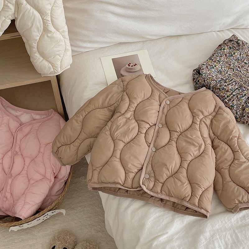 Îmbrăcăminte exterioară pentru copii Puf Băieți Fete Toamnă Iarnă Jachetă Caldă Paltoane Simple pentru Copii Rezistente la Vânt