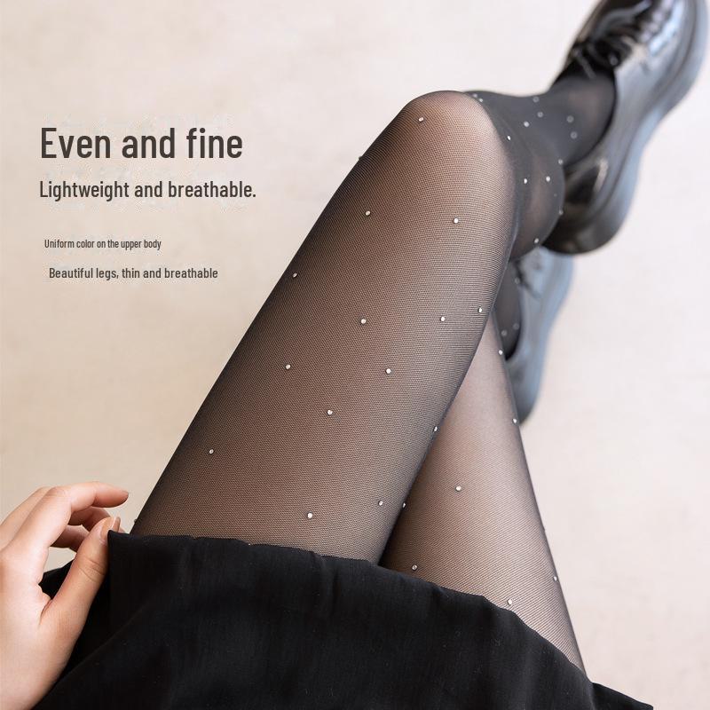 Black Diamond Fishnet Stockings - Women's Anti-Hook, 0D High Transparency, Sexy Summer Pantyhose