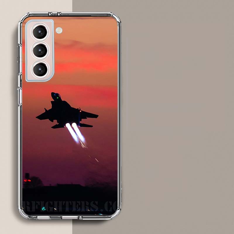 Black Sky Jet Fighter Phone Case For Samsung A17 A56 A36 A26 A16 A55 A35 A25 A15 A05S Galaxy A71 A51 A41 A31 A21S A70 A50 A40 A3