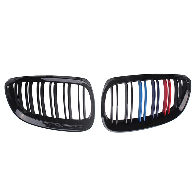 Rhyming Front Bumper Kidney Grille Dual Single Slat Grill Fit For BMW 3-Series E92 E93 M3 Coupe 2006 - 2010 Car