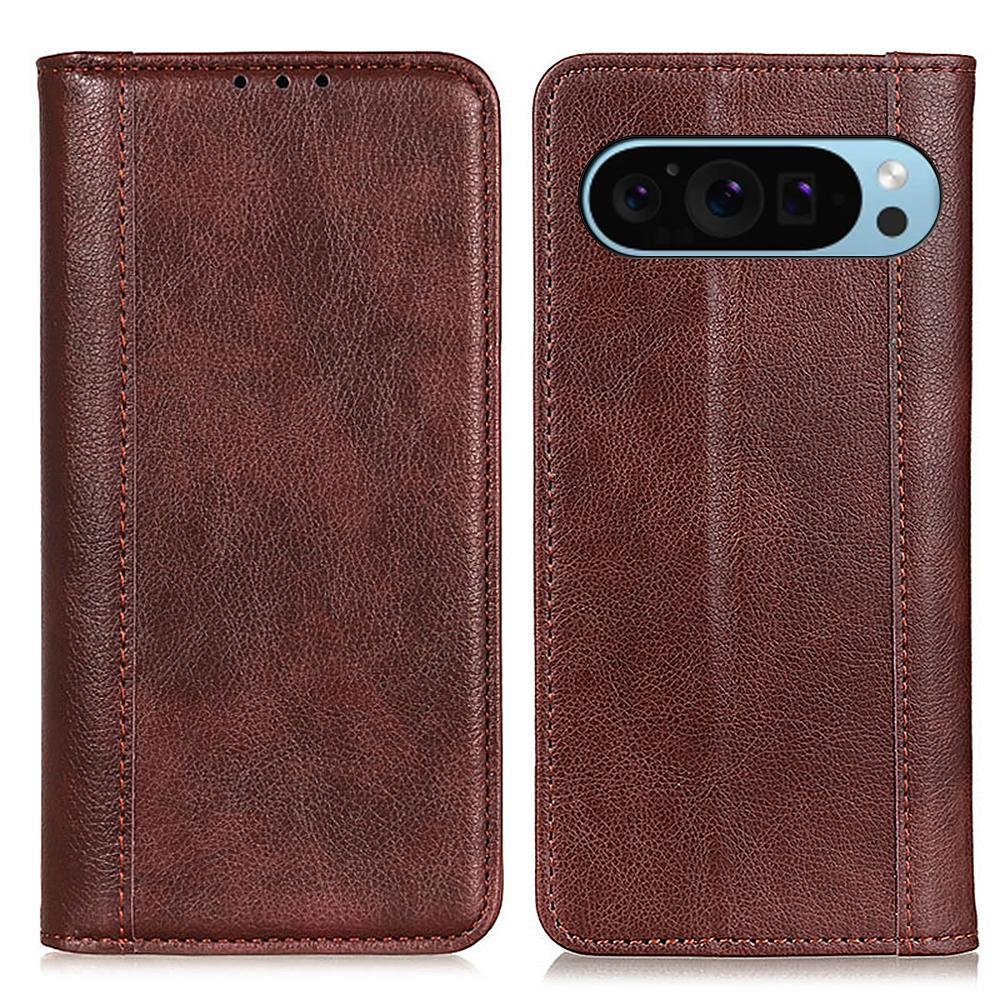For Google Pixel 10 Pro/10/9 Pro/9 Cell Phone Case Split Leather Drop-Proof Cover with Wallet Stand