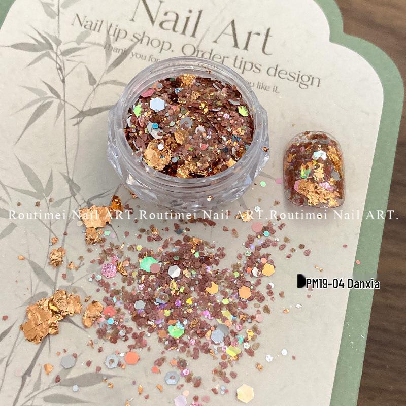 Искрящиеся блестки для нейл-арта - Суперяркая текстура и популярные стили