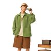 Li Ning Sports Lifestyle Series Letter Single-Breasted Collar Comfortable Breathable Loose Jacket Unisex Jacket Grasshopper-Green AJDV079-2
