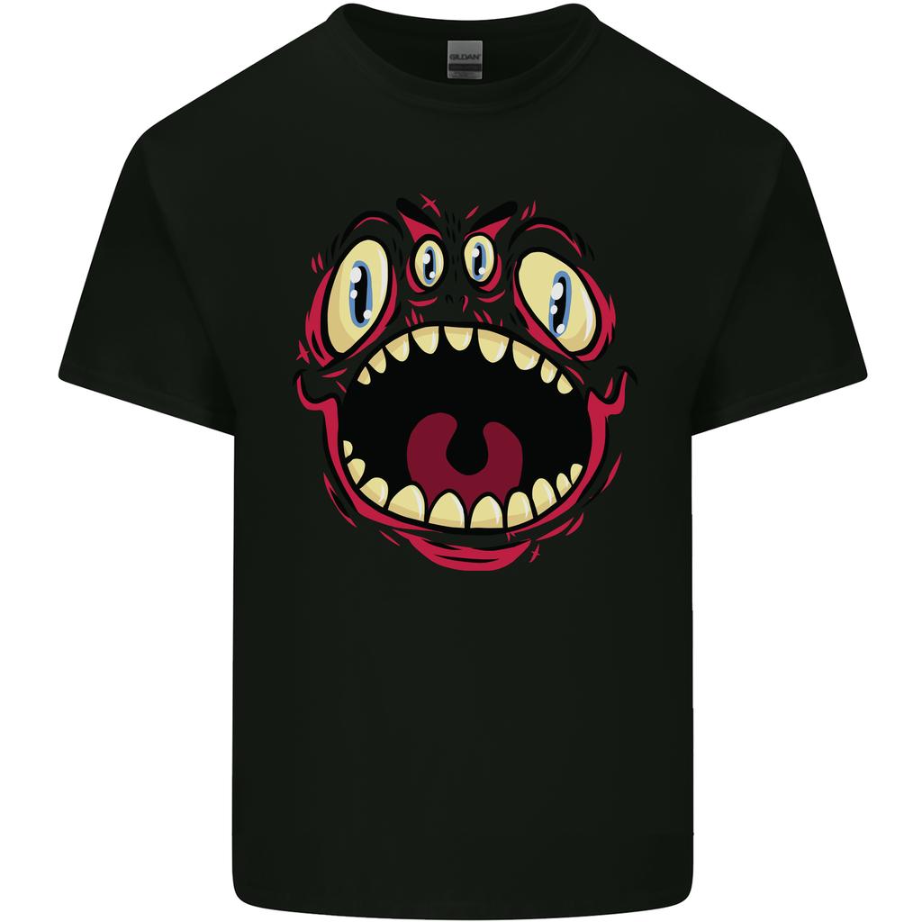 Four Eyed Scary Monster Halloween Unisexs Light Cotton TShirt