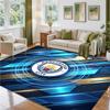 Manchester City Design Kristall-Samt-Teppich Weiche Dekorationsmatte für Schlafzimmer Eingang