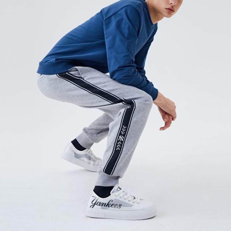 New MLB Cuffed Pants Sweatpants Unisex Gray 31PTS1011-50M