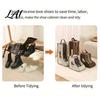 Travel Boot Organizer Boots Storage Bag with Zipper And Handle Portable Transparent PVC Dust Visible Footwear Protector Proof Organizer Dust-proof