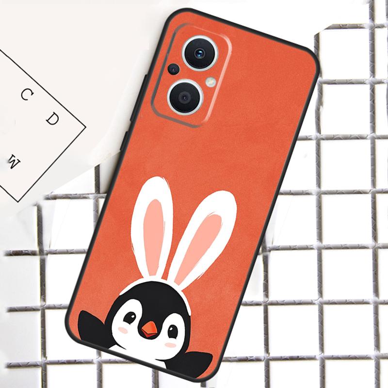 Cute Penguin For OPPO Reno 13 14 12 11 10 Pro 11F 12F 13F 14F 7 8 Lite 8T OPPO Find X5 X6 X8 X9 Pro Case